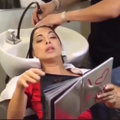 "Just make sure it doesn't come on my face"