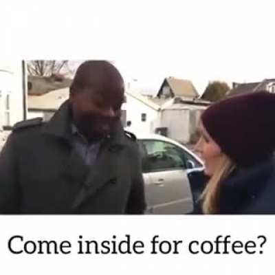 Where do you need condoms while making coffee
