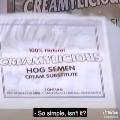 Real creamy ain’t it?