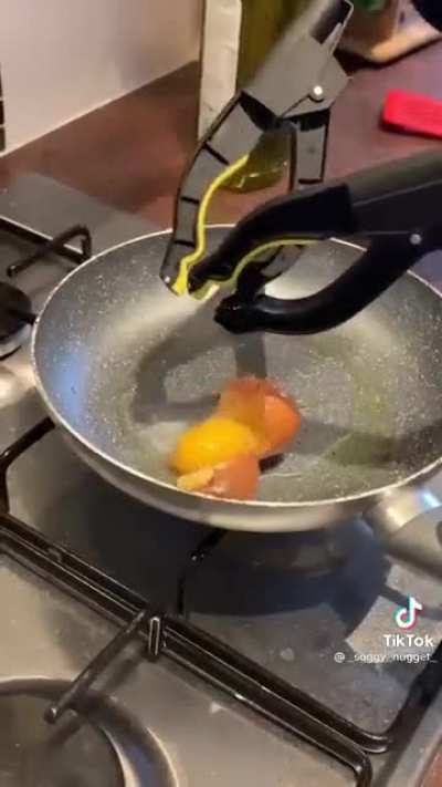 "Oh boy, I sure wish I knew how to fry an egg"