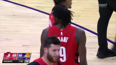 [Highlight] Jerami Grant goes coast to coast for the bucket and the foul