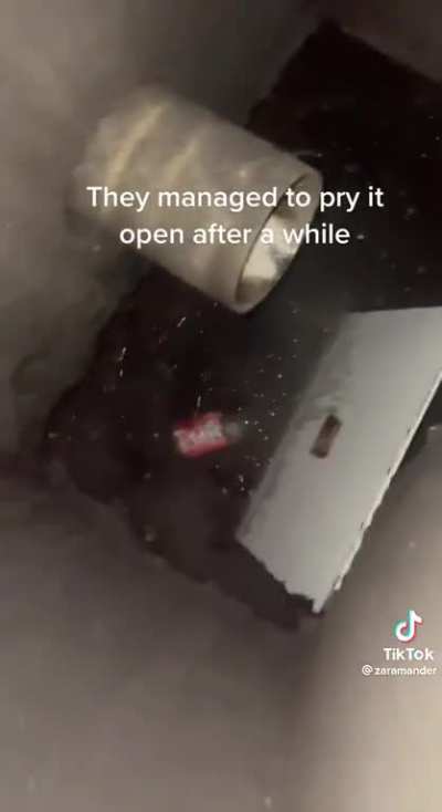She dropped her car keys down the drain, and it's strangers to the rescue.