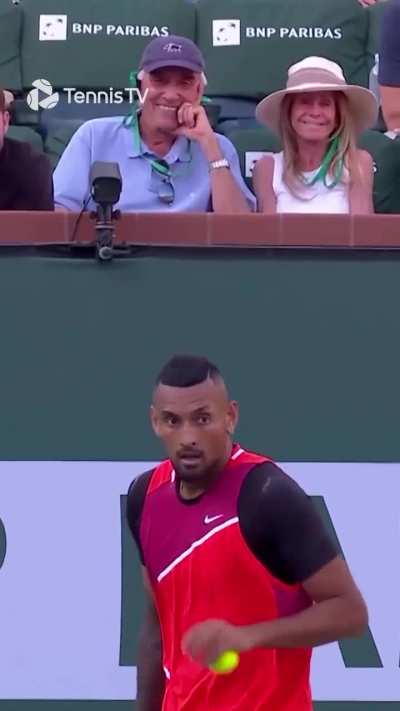 When you give advice to a pro tennis player