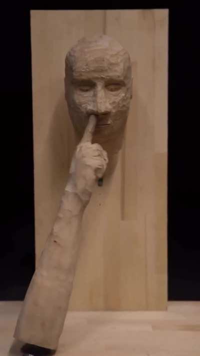 Kinetic sculpture called "drilling"
