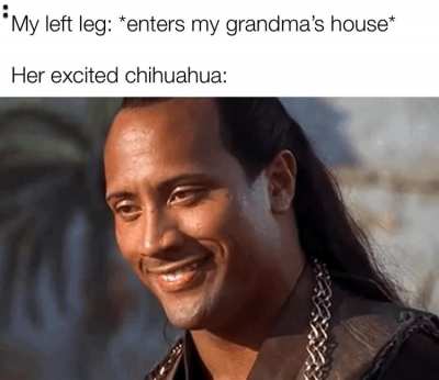 Here he comes