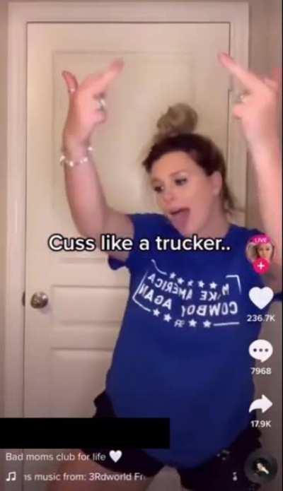 the caption of her tiktok makes this worse