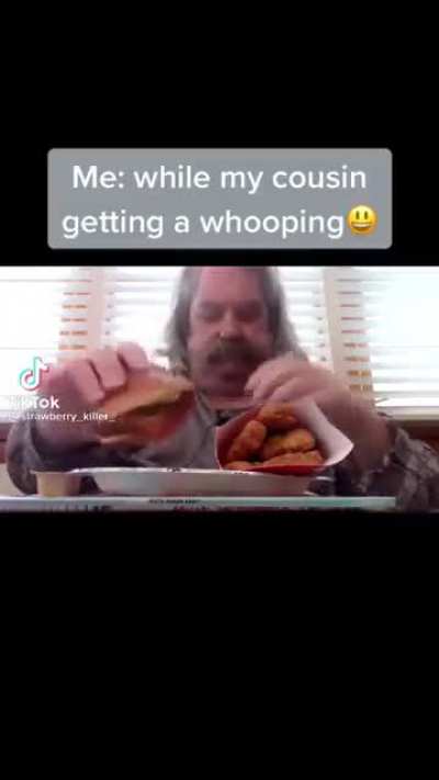 Cousin gets whooping