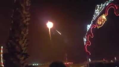 This start of a firework session...