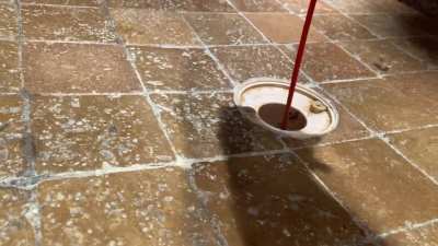 Cleaning the drains living with women.