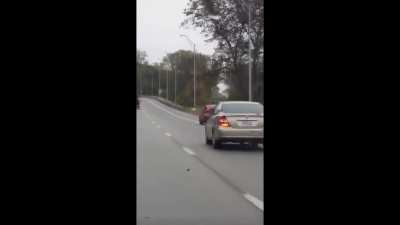 WCGW the cost of gawking at another vehicle for too long.. ?‍♂️