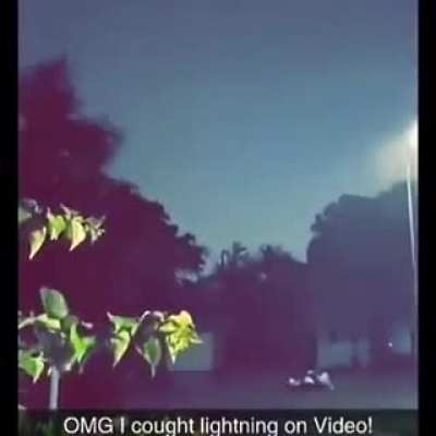 Lightning is hot isn't it