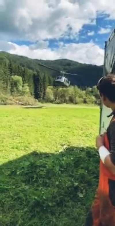 Watch the chopper closely