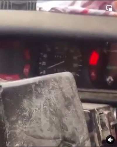 Not sure if the truck is starting or laughing ??