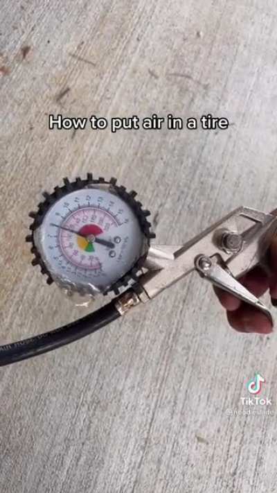YSK: the proper way to put air in a tire