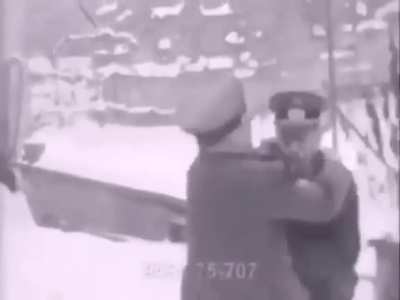 German officers playing in snow!???☺️☺️☺️☺️