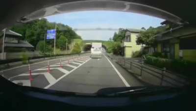 Truck lost its mind