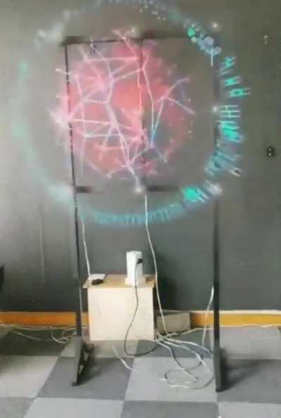 LED fans create illusion of 3D objects