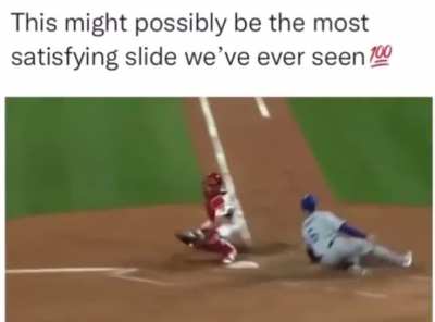 The proper way to slide into home base