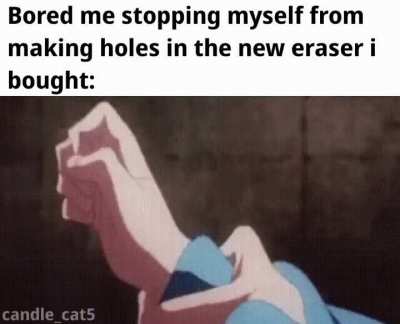 I want to keep my eraser new and clean