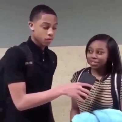A bunch of moments in a mistake of a school video