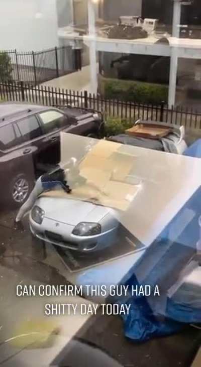 TO Defend Toyota Supra From Hail Storm