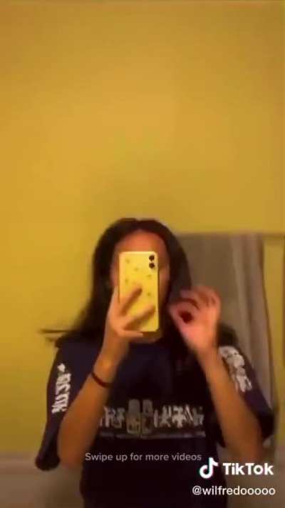 How did he spray the mirror? ?