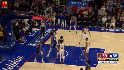 [Highlight] Joel Embiid with a spin move and a slam!