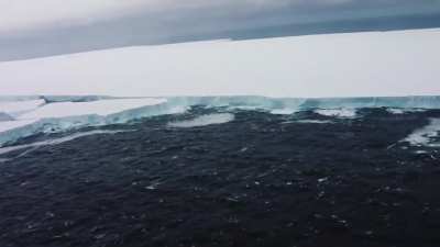 This is Iceberg A68a which broke off from Antarctica. It is the size of Delaware and is on course to collide with South Georgia Island