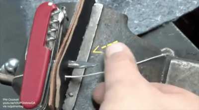 How to sew with a Swiss Army knife awl