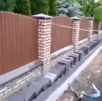 Building a wall or playing Dominos.....
