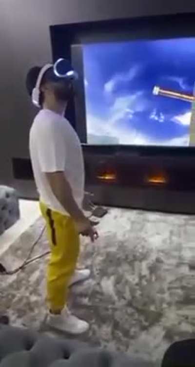 Don't be too excited when playing with VR