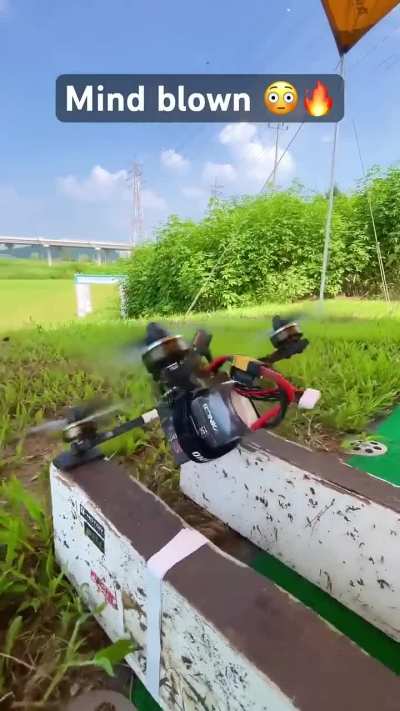 Racing drone in "thedroneracingleague" it would pass you and you wouldn't feel a thing
