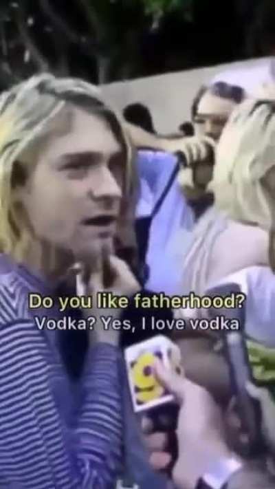 He is still drinking vodka