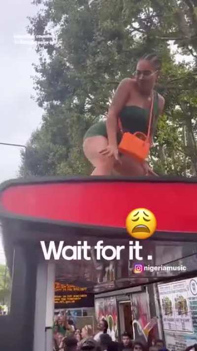 Twerking on the bus shelter