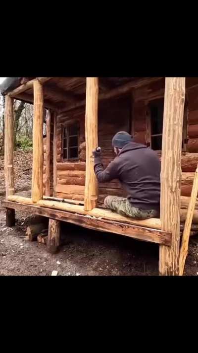 Timelapse of a DIY wooden cabin build. Video credit: ?restorationboby