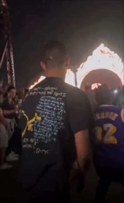 Dude threw a piss cup into the crowd ?