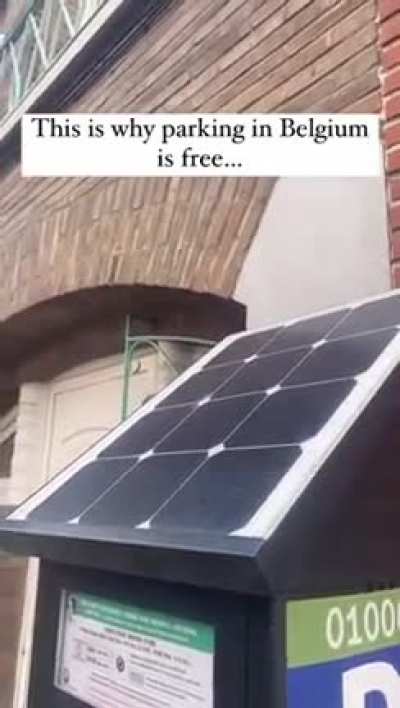 lady explains why parking in belgium is free ?