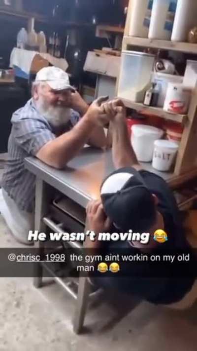 Dad strength is no joke