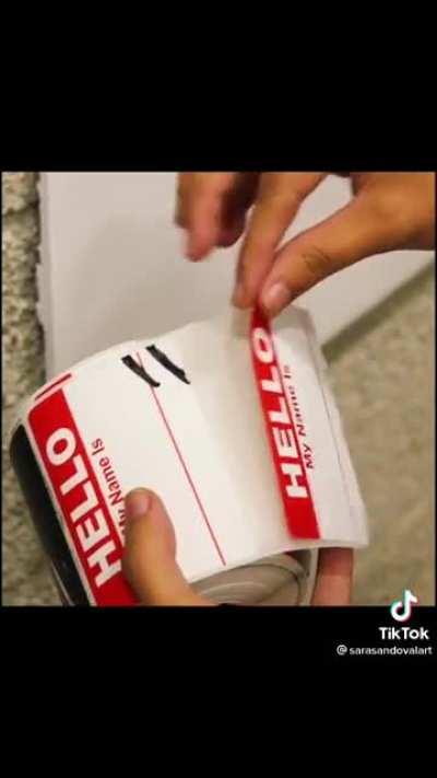 Eminem made from “hello my name is” stickers