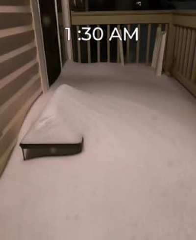 Time-lapse of NYC snow