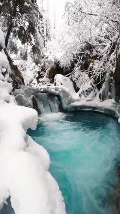 ? This Icy River in Alaska (credit: John Derting)