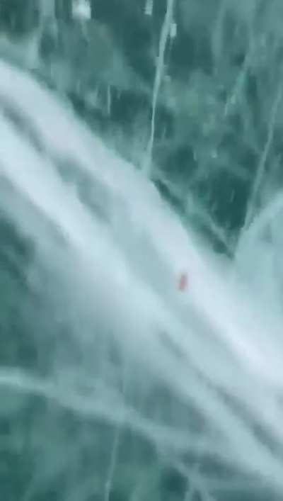 ? Ice fishing in 40' water on a very clear Lake Superior