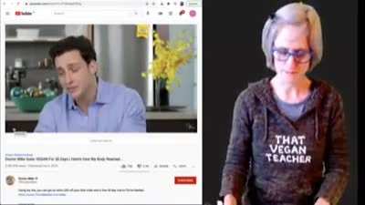 That vegan teacher needs to chill out! That’s an legit doctor she’s reacting to