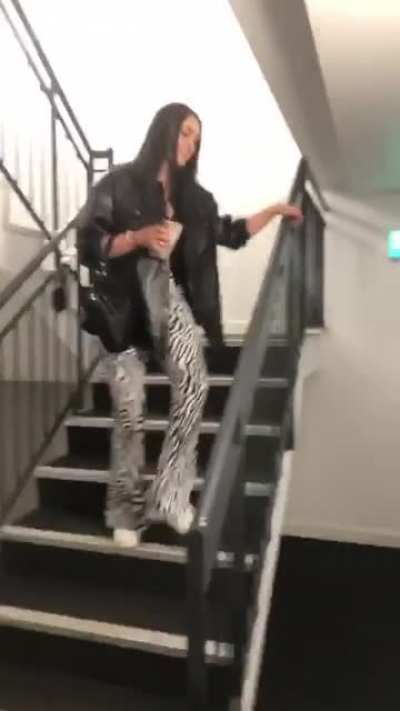 What could go wrong sliding down the banister