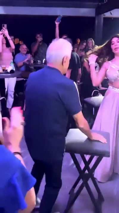 Birthday bellydance performance for Grandpa