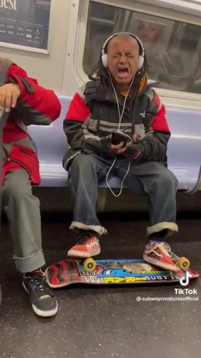 This guy on the subway in NY