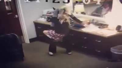 Security Cam Catches The Moment A Young Girl Finds Out She’s Going To Be Adopted.
