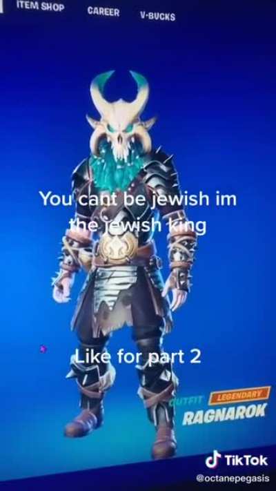 Fortnite kid wants to be Jewish, but the Jewish King will not let him ?