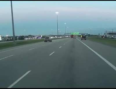 Idiot crossed the median in a 100 kph highway - still a bit shaken up from it