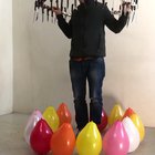 I think this guy hates balloons
